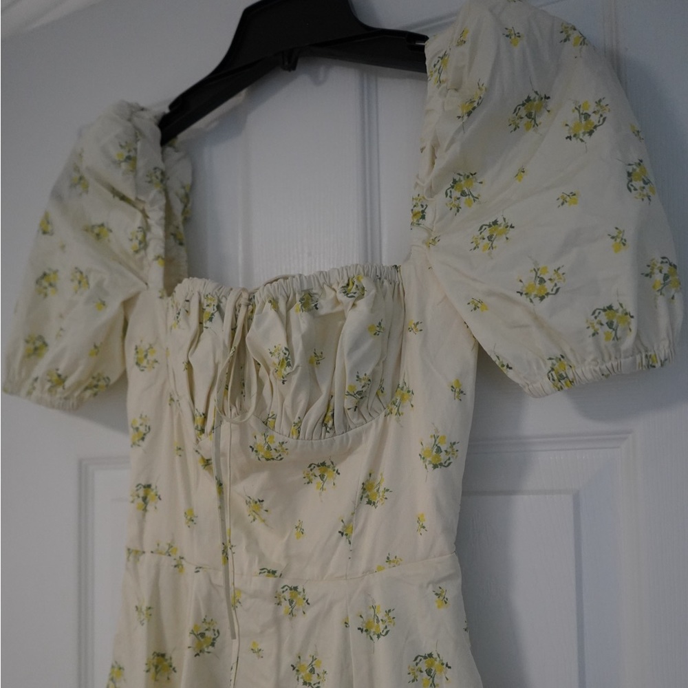 House of Cb dress puffed sleeves